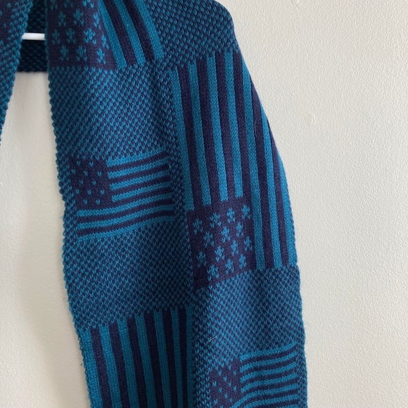❄️Scarf | Blue | Mens | American Flag | Striped | Winter | Cold - Picture 2 of 2